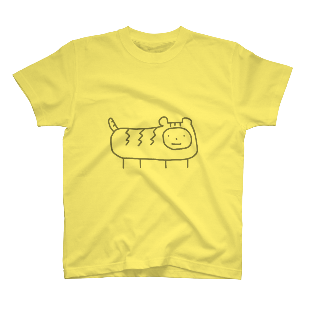 黄色い虎のTシャツ