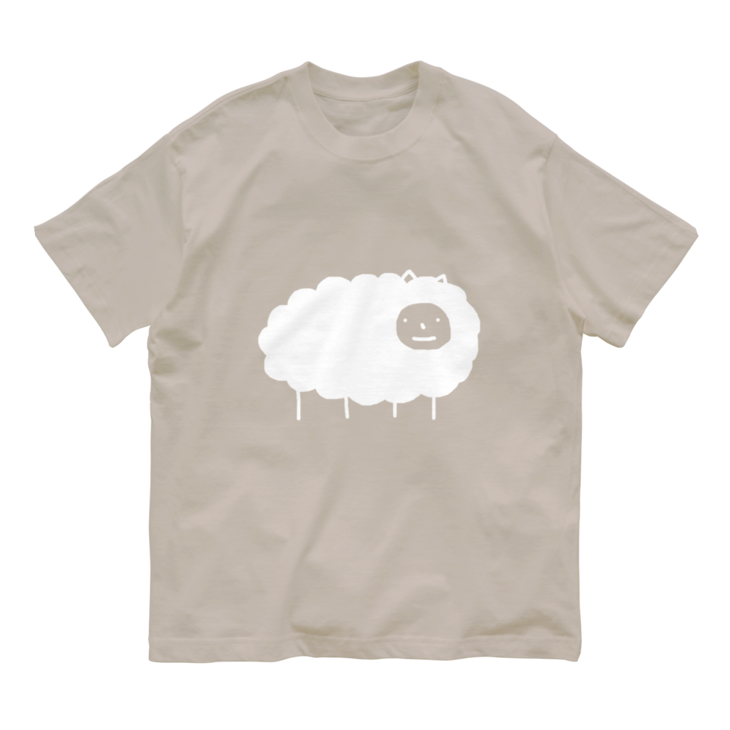 白っぽいヒツジさんのTシャツ